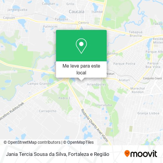 Jania Tercia Sousa da Silva mapa