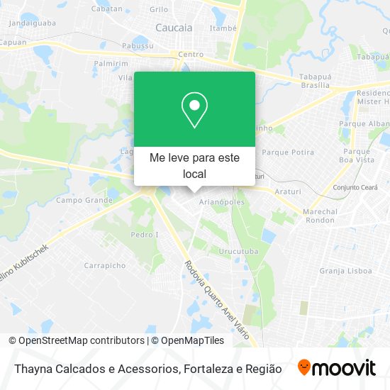 Thayna Calcados e Acessorios mapa