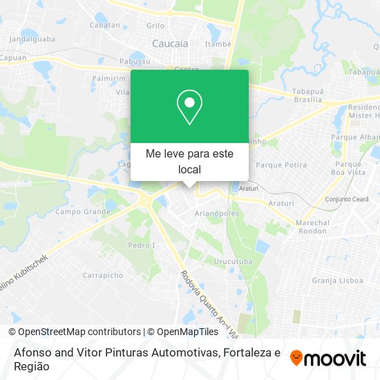 Afonso and Vitor Pinturas Automotivas mapa