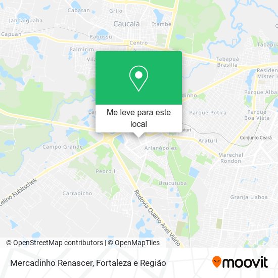 Mercadinho Renascer mapa