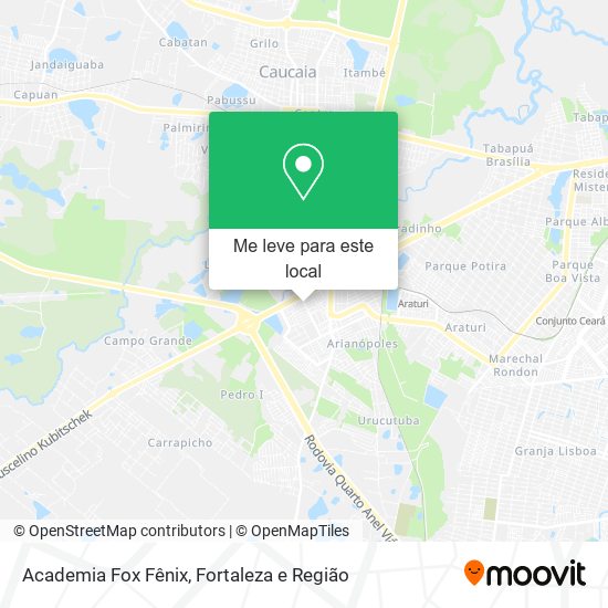Academia Fox Fênix mapa