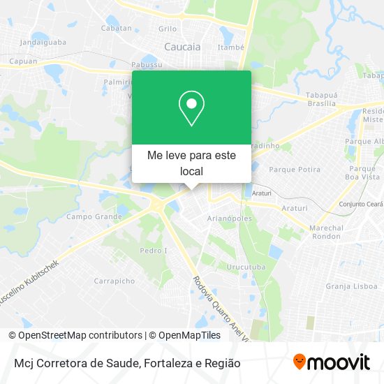 Mcj Corretora de Saude mapa