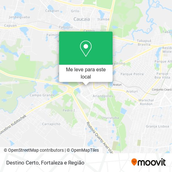 Destino Certo mapa