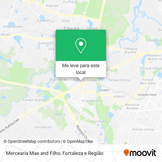 Mercearia Mae and Filho mapa