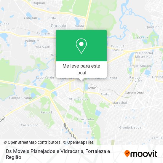 Ds Moveis Planejados e Vidracaria mapa