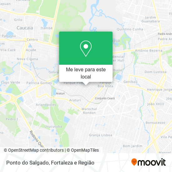 Ponto do Salgado mapa