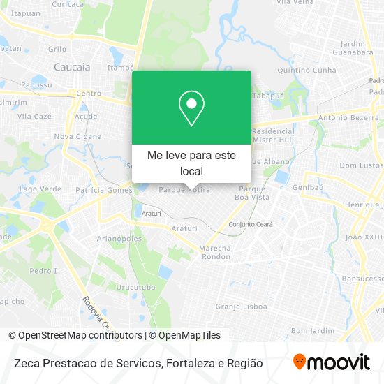 Zeca Prestacao de Servicos mapa