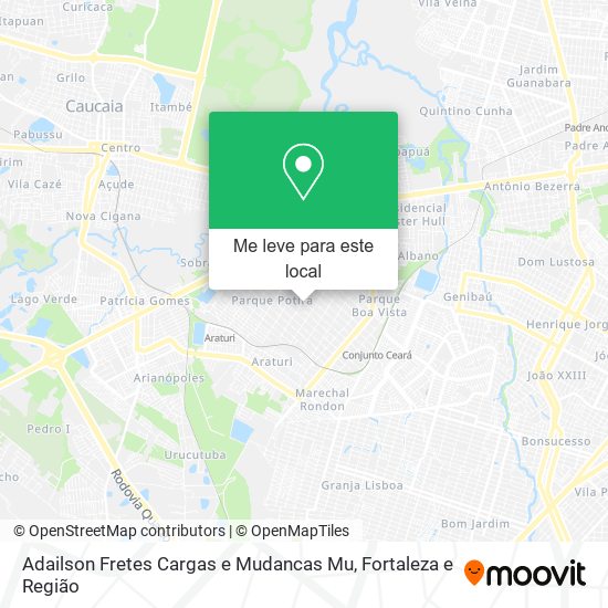 Adailson Fretes Cargas e Mudancas Mu mapa