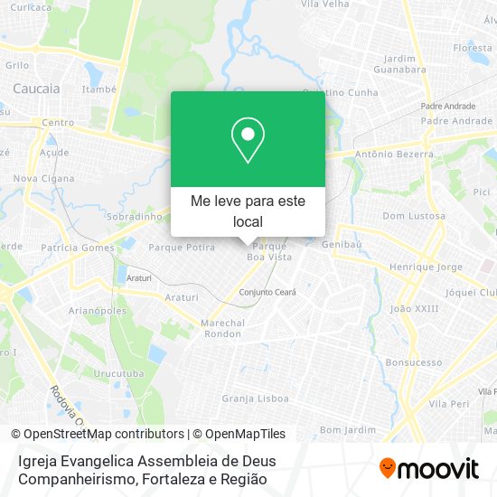 Igreja Evangelica Assembleia de Deus Companheirismo mapa