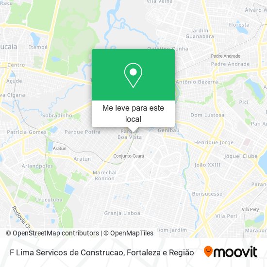 F Lima Servicos de Construcao mapa