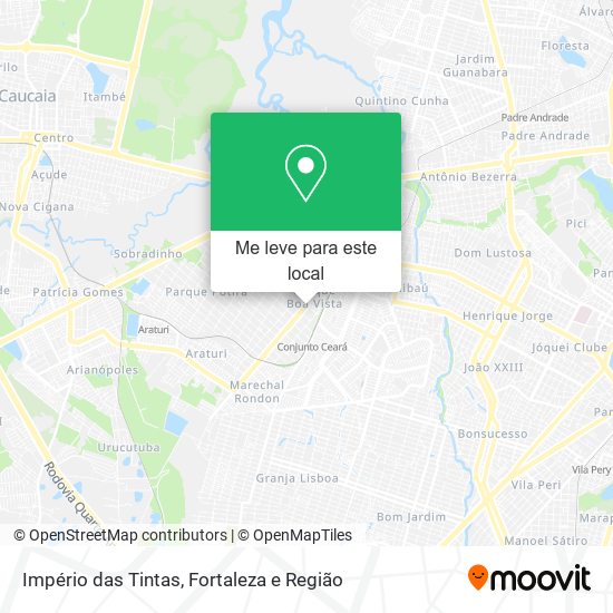 Império das Tintas mapa