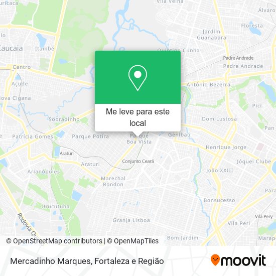 Mercadinho Marques mapa