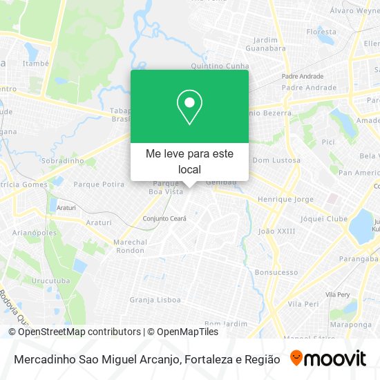 Mercadinho Sao Miguel Arcanjo mapa