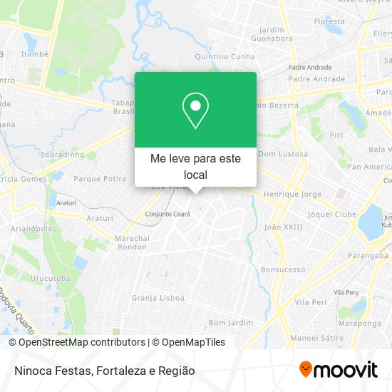 Ninoca Festas mapa