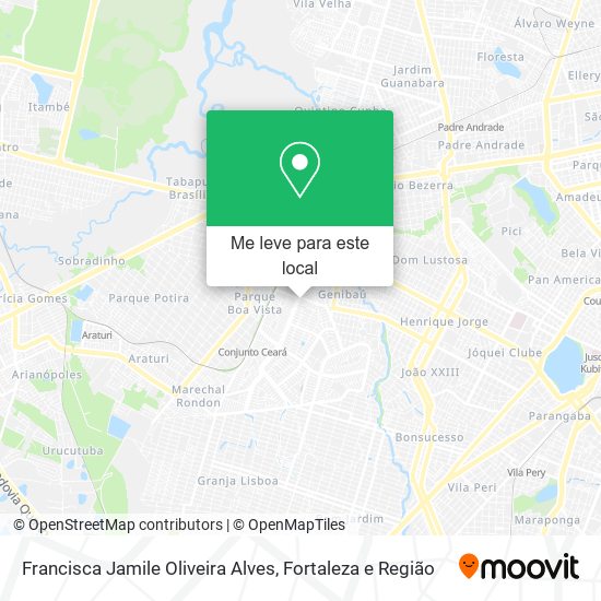 Francisca Jamile Oliveira Alves mapa