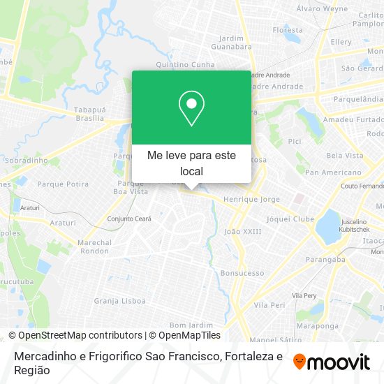 Mercadinho e Frigorifico Sao Francisco mapa