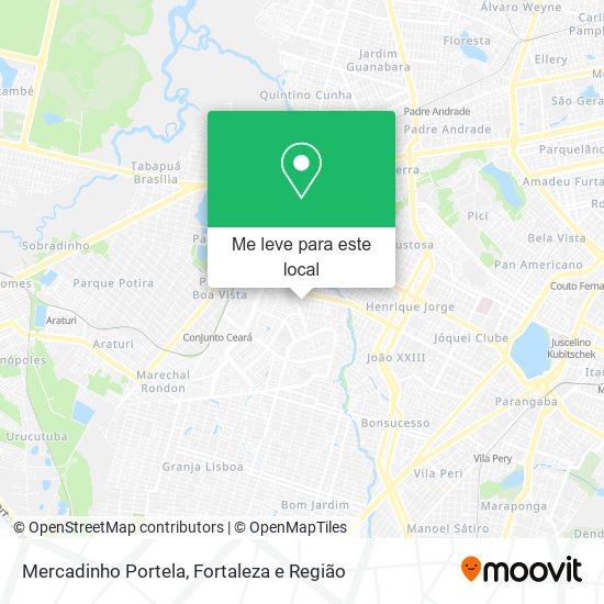 Mercadinho Portela mapa