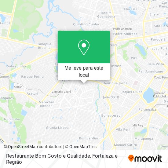 Restaurante Bom Gosto e Qualidade mapa