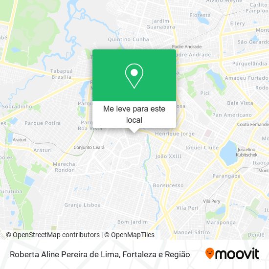 Roberta Aline Pereira de Lima mapa