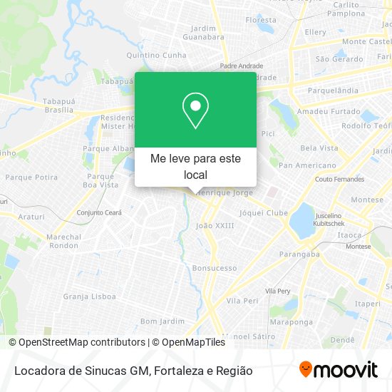 Locadora de Sinucas GM mapa