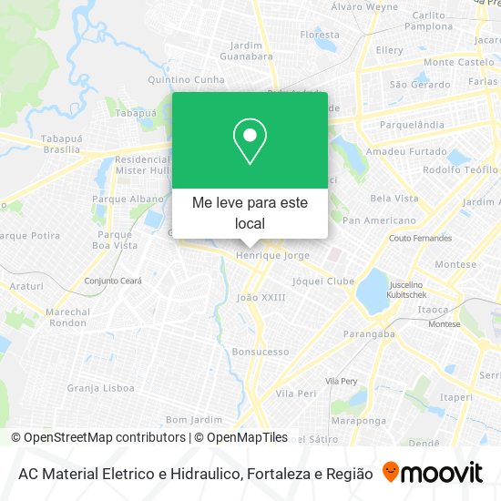 AC Material Eletrico e Hidraulico mapa