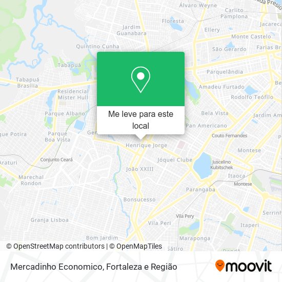 Mercadinho Economico mapa