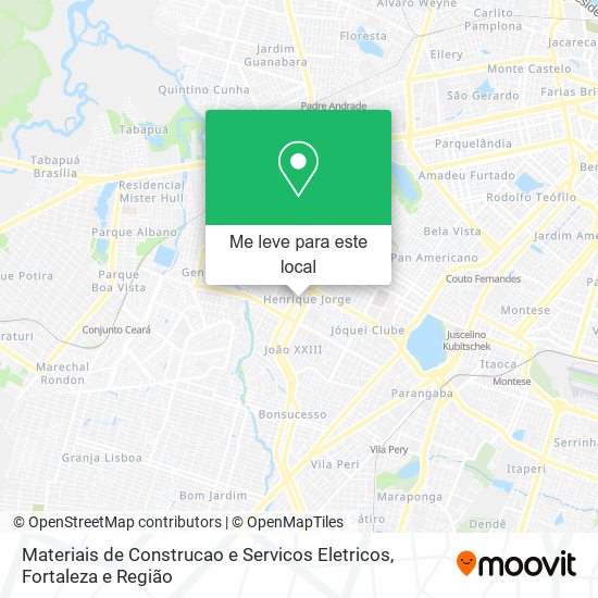 Materiais de Construcao e Servicos Eletricos mapa