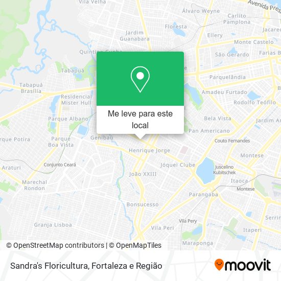 Sandra's Floricultura mapa