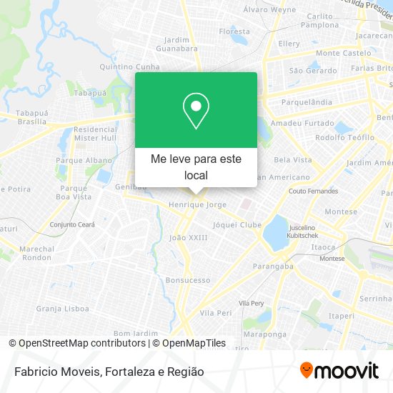 Fabricio Moveis mapa