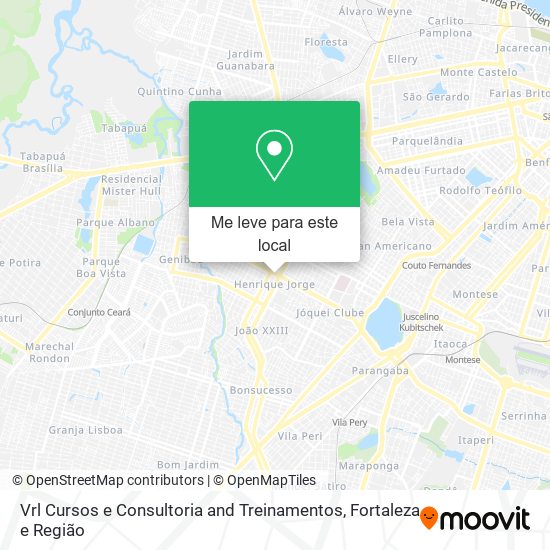 Vrl Cursos e Consultoria and Treinamentos mapa