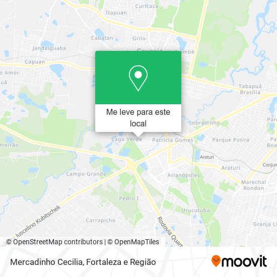 Mercadinho Cecilia mapa