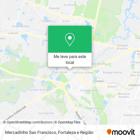 Mercadinho Sao Francisco mapa