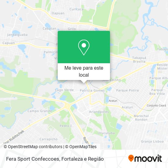 Fera Sport Confeccoes mapa