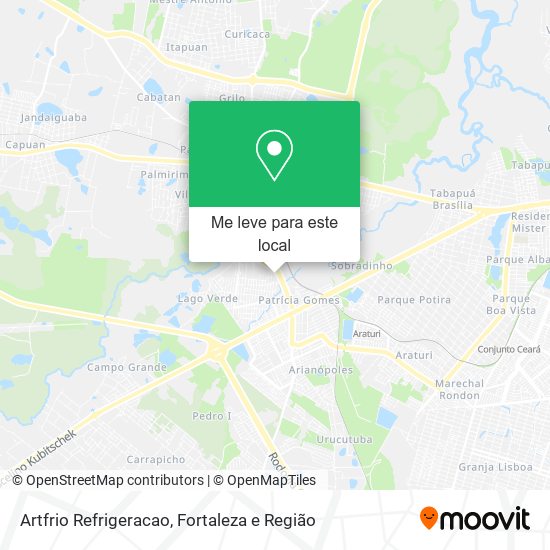 Artfrio Refrigeracao mapa