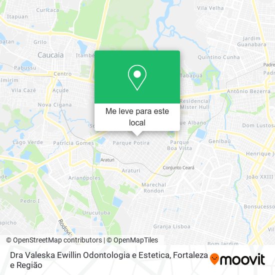 Dra Valeska Ewillin Odontologia e Estetica mapa