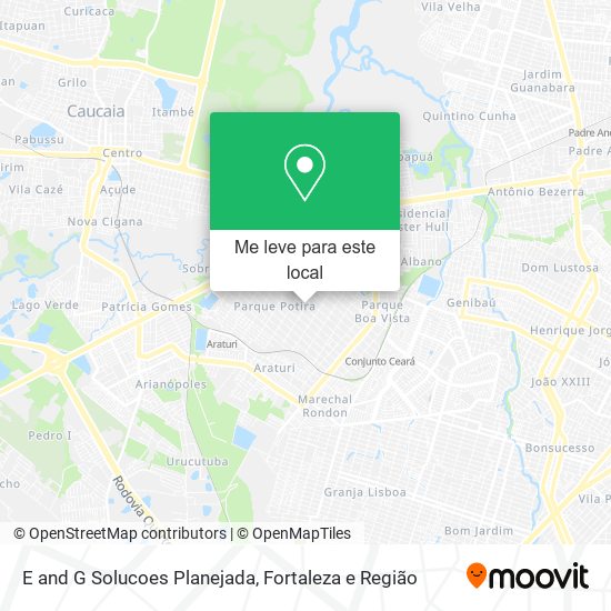 E and G Solucoes Planejada mapa