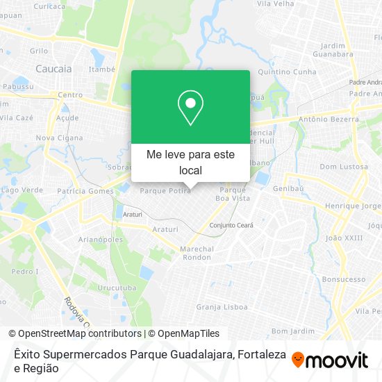 Êxito Supermercados Parque Guadalajara mapa