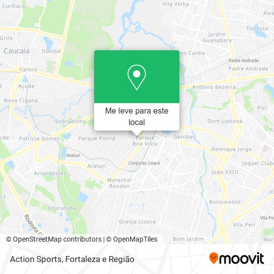 Action Sports mapa