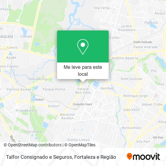 Talfor Consignado e Seguros mapa