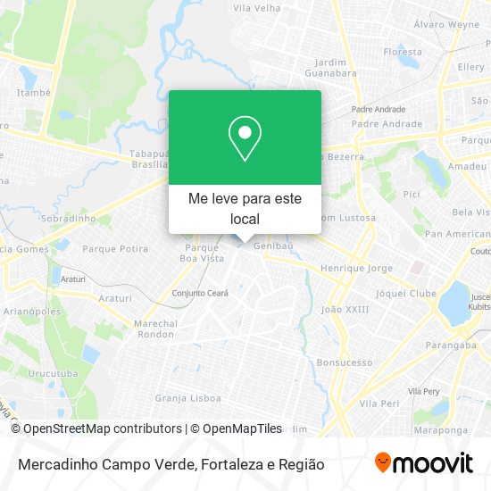 Mercadinho Campo Verde mapa