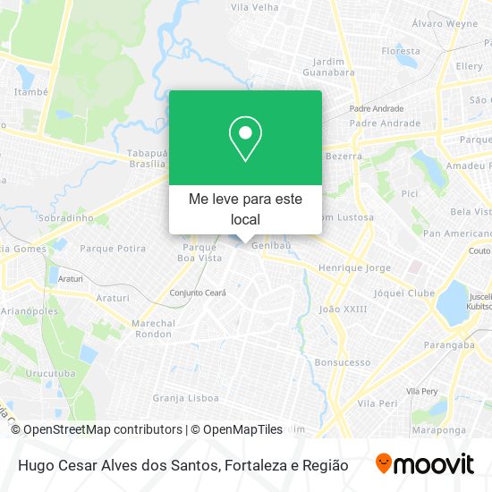 Hugo Cesar Alves dos Santos mapa