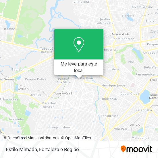 Estilo Mimada mapa