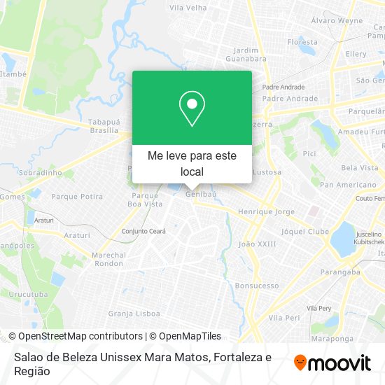 Salao de Beleza Unissex Mara Matos mapa