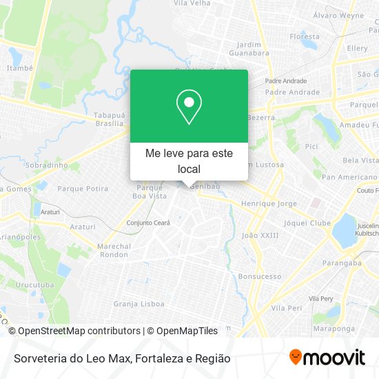 Sorveteria do Leo Max mapa