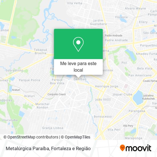 Metalúrgica Paraíba mapa