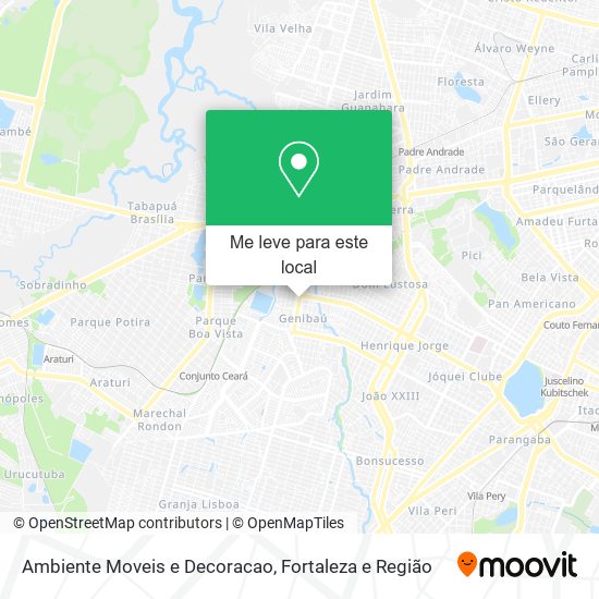 Ambiente Moveis e Decoracao mapa