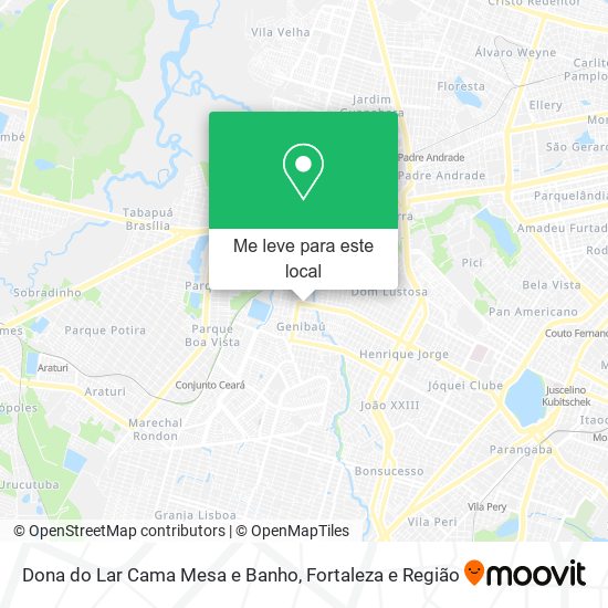 Dona do Lar Cama Mesa e Banho mapa