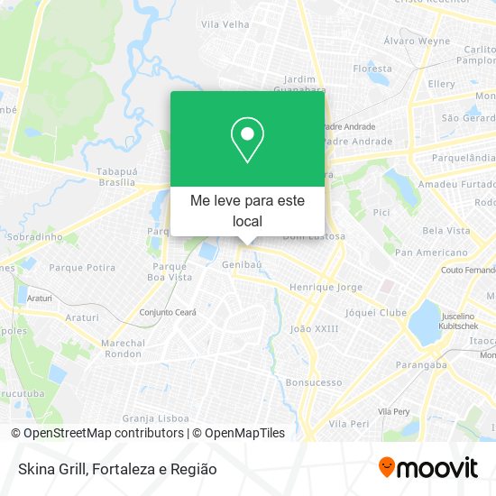 Skina Grill mapa