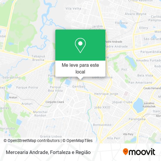 Mercearia Andrade mapa