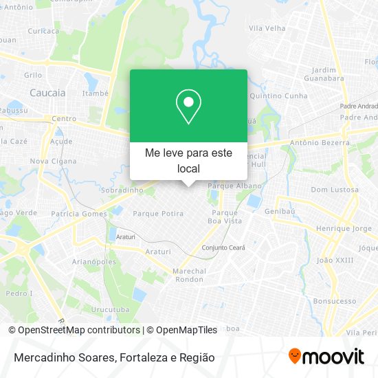 Mercadinho Soares mapa